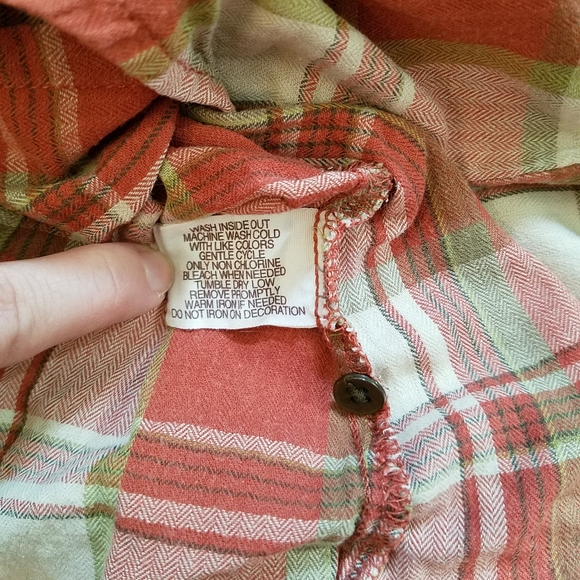 Orange plaid shirt - Picture 3 of 3